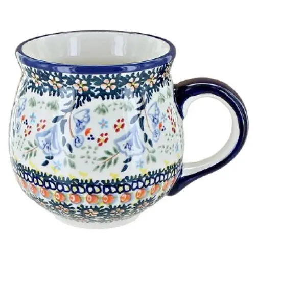 Blue Rose Polish Pottery K090  Manufaktura Bubble Mug image {14}