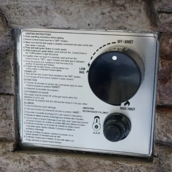 32" Stonewall Fire Pit Natural Stone - Christopher Knight Home image {3}