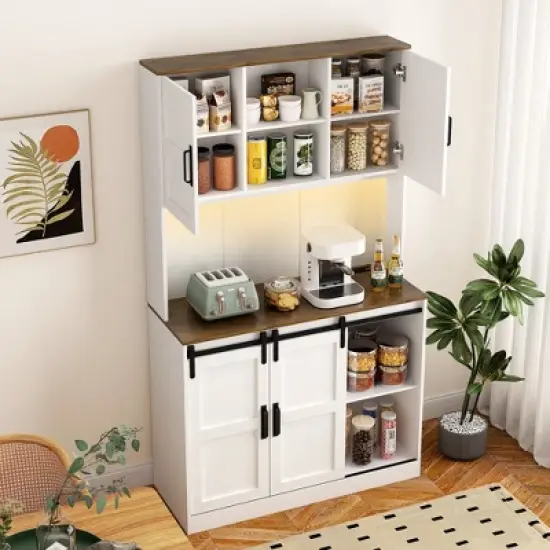 Bella Depot 72''H Kitchen Pantry Cabinet image {3}