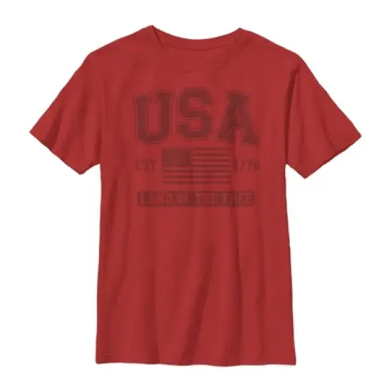 Boy's Lost Gods Fourth of July  Land of Free T-Shirt image {2}