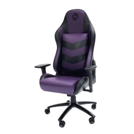 Ergonomic High Back Racer Style Video Gaming Chair Purple/Black - Techni Sport image {21}