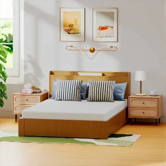 BestMassage 5 Inch Green Tea Memory Foam Mattress Cooling Gel Infused Mattress image {9}