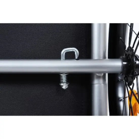 Aukfa Folding Dog Bike Trailer: 120LB All-Terrain Pet Carrier with Reinforced Steel Frame - Ideal for Cycling, Jogging, Camping & Outdoor Adventures image {4}