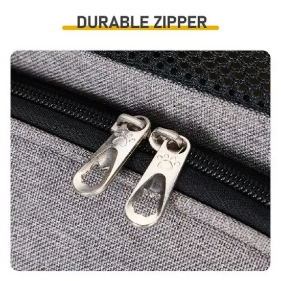 Munora - Expandable Pet Carrier Backpack - Front & Back Extension - Breathable Mesh Travel Pack for Small Dogs/Cats up to 26 lbs image {3}