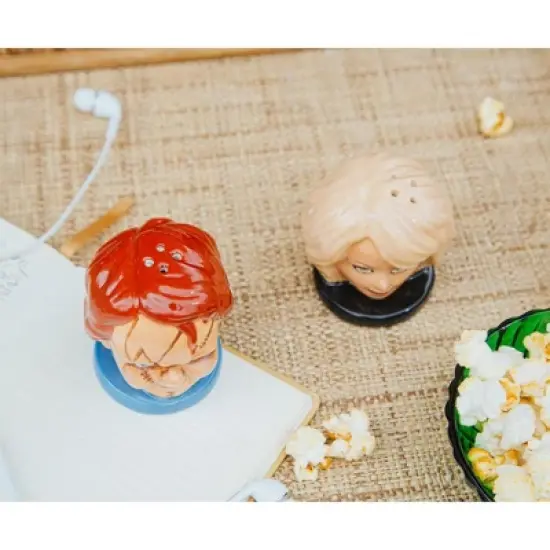 Silver Buffalo Child's Play Chucky and Tiffany Ceramic Salt and Pepper Shaker Set image {4}
