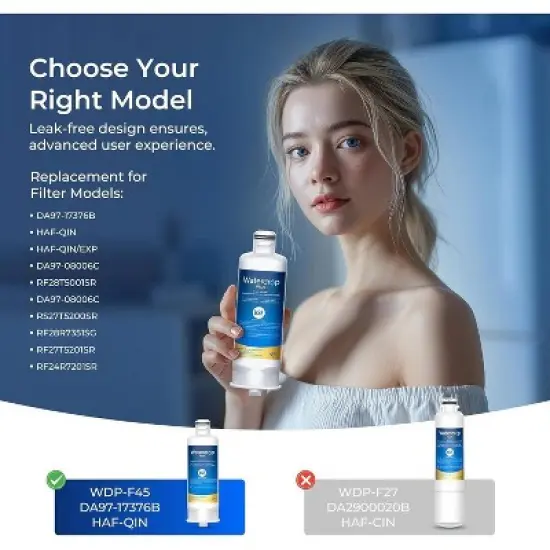 Waterdrop 4pk Plus DA97-17376B Replacement for Samsung HAF-QIN/EXP Refrigerator Water Filter image {2}