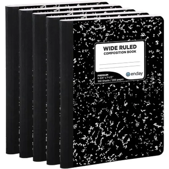 Enday Composition Notebook Wide Ruled (5 Pack) image {6}