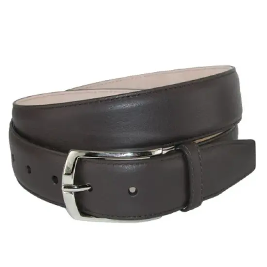 CrookhornDavis Men's Borgo Boxcalf Dress Belt with Solid Brass Buckle image {5}