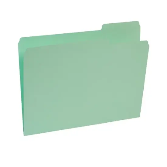Staples Top-Tab File Folders 3-Tab Letter Assorted Pastel Colors 100/BX TR459684/459684 image {4}