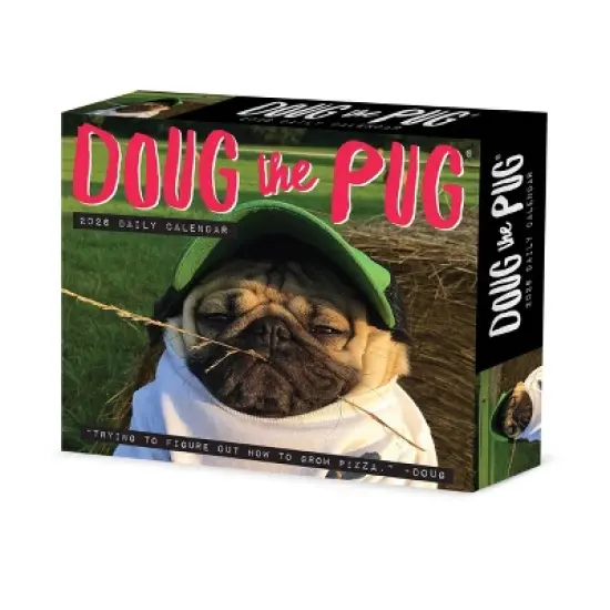 Willow Creek Press 2026 Doug the Pug Box Calendar-USA image {6}