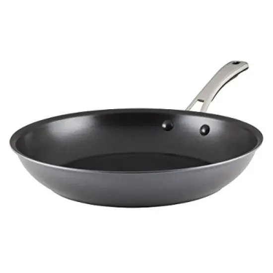 Rachael Ray Cook + Create Hard Anodized Nonstick Frying Pan/Skillet, 12.5 Inch - Black image {8}