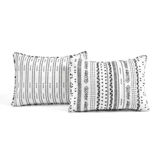Lush D&eacute;cor 3pc Hygge Geo Reversible Oversized Quilt Set image {4}