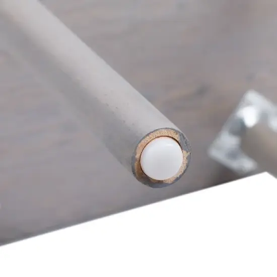 Resenkos Set of 2 Bedside Table with Two Drawer Storage Design for Living Room Sofa - Gray, Night Stand image {11}