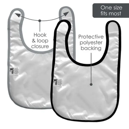 Baby Fanatic Officially Licensed Unisex Baby Bibs 2 Pack - NFL Las Vegas Raiders image {2}