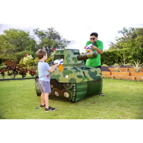 Dazmers Inflatable Army Tank - Green image {1}