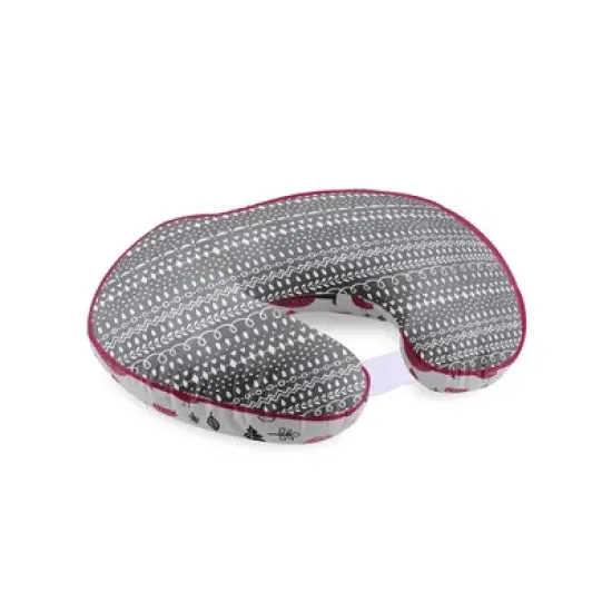 Bacati - 3 pc Owls Pink/Gray Girls Hugster Feeding & Infant Support Nursing Pillow image {7}