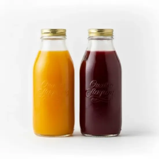 Bormioli Rocco Quattro Stagioni Bottles - 33.75 Oz Glass Jars with Airtight Twist Lids for Pantry Storage - Made in Italy (Set of 2) image {8}