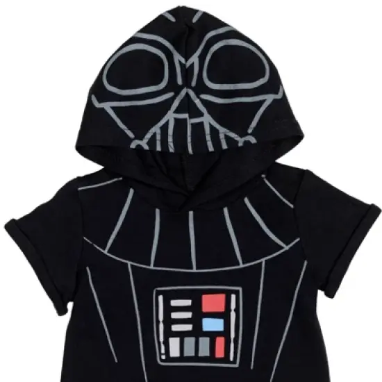 Star Wars Darth Vader Baby Short Sleeve Romper Darth Vader 0-3 Months image {5}