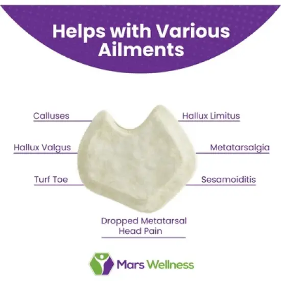Mars Wellness Dancers Pads Sesamoiditis - 1/4" Thick image {3}