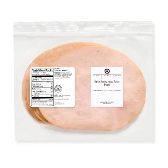 Honey Turkey Breast Deli Fresh Sliced - price per lb - Market Pantry&trade; image {3}