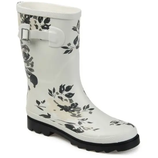 Journee Collection Womens Seattle Block Heel Rain Boots image {10}