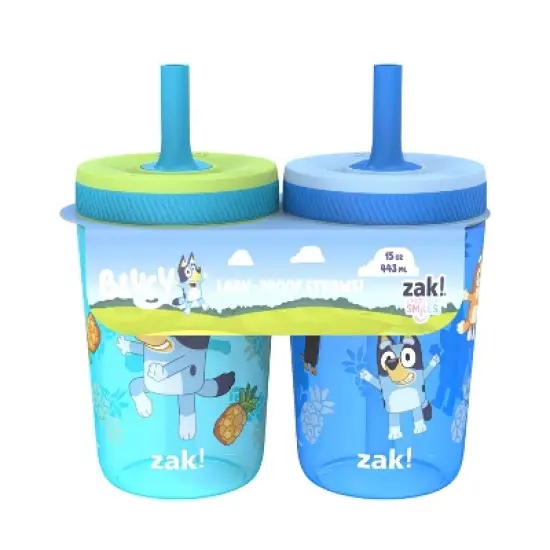 Zak Designs 2pk 15oz Bluey Kelso Tumbler Set image {5}