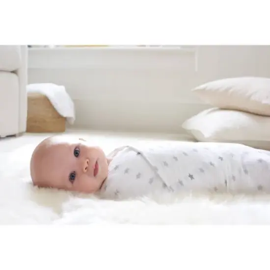 aden + anais Essentials Swaddle Blanket - Dove - 4pk image {2}
