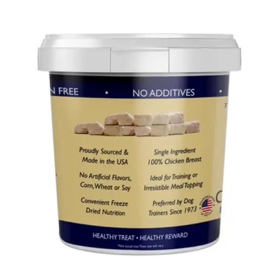 Stewart Freeze-Dried Chicken Breast Dog Treat - 11.5oz Tub image {1}