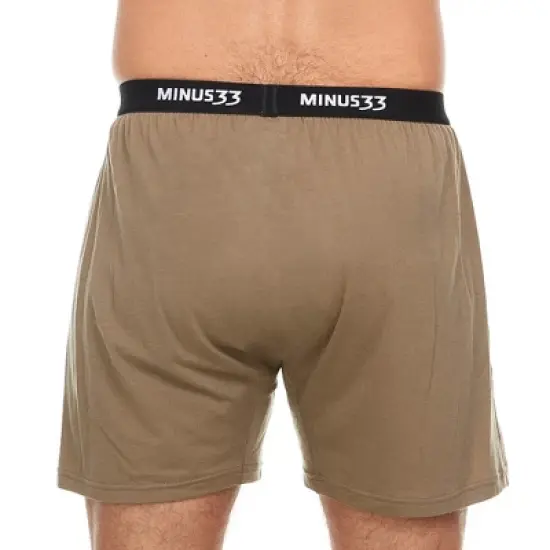 Minus33 Merino Wool Micro Weight - Men's Wool Boxer Shorts Woolverino Tan 499 S image {1}