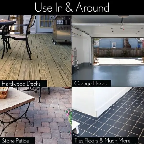 Lola Products Deck Scrub Brush Broom, 9" x 3.5" Wide, Durable Bristles Remove Dirt, Grime, Grout, Leaves, Snow on Patios, Decks, Wet or Dry, 9 Count image {5}