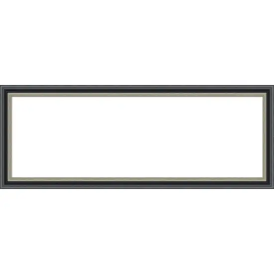 Amanti Art Theo Black Silver Framed Dry Erase Magnetic Board image {15}