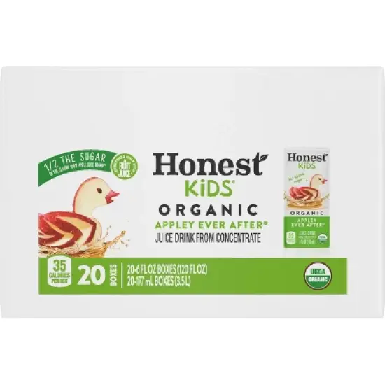 Honest Kids Organic Apple Juice Drink - 20pk/6 fl oz Boxes image {8}