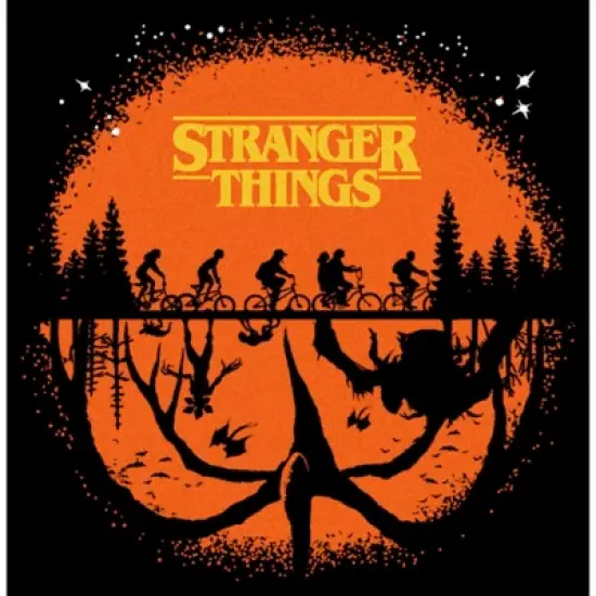 Junior's Stranger Things Two Planes Collide T-Shirt image {1}