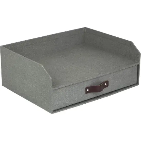 Bigso Walter Letter Tray for A4 or Letter Size Documents - Paper Tray Organizer for Desk with Storage Drawer and Rubber Feet image {8}