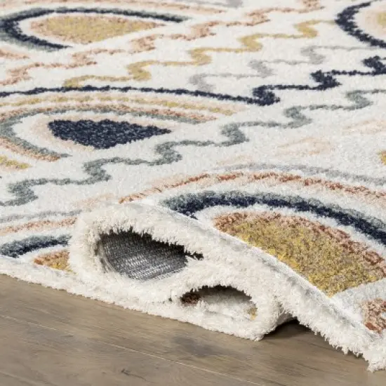 Kaarina Multi Rainbow Kids Fringe Area Rug image {3}