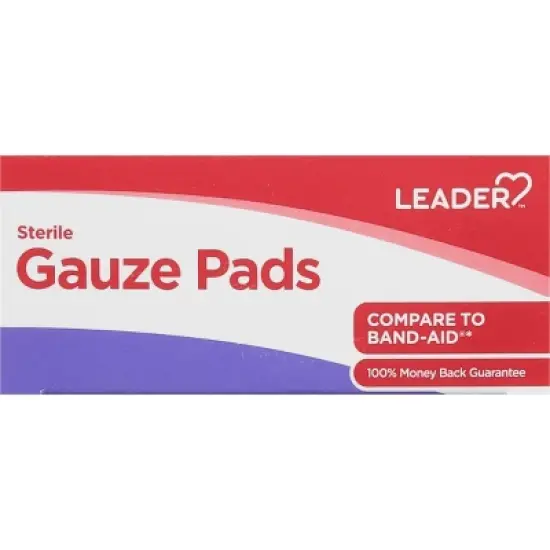 Leader Sterile Gauze Pads 2 in x 2 in 25 ea image {5}