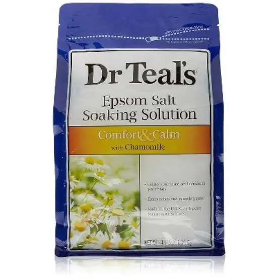 Dr Teal's Epsom Salt Soaking Solution Comfort and Calm with Chamomile 34 Ounce image {5}