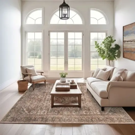 Nuloom Hillstone Collection Deka Traditional Vintage Medallion Area Rug image {13}