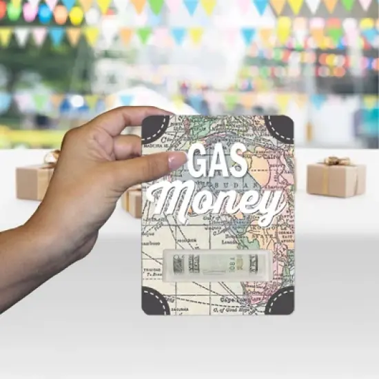 Big Dot of Happiness World Awaits - DIY Assorted Travel Themed Cash Holder Gift - Funny Money Cards - Set of 6 image {5}