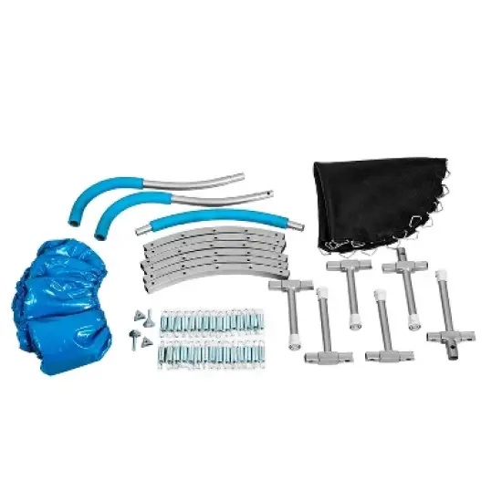 Okak Kids Trampoline with Metal Handle, Indoor Trampoline with Foam Padded Frame Cover, Mini Trampoline for Living Room, Sport Room image {2}