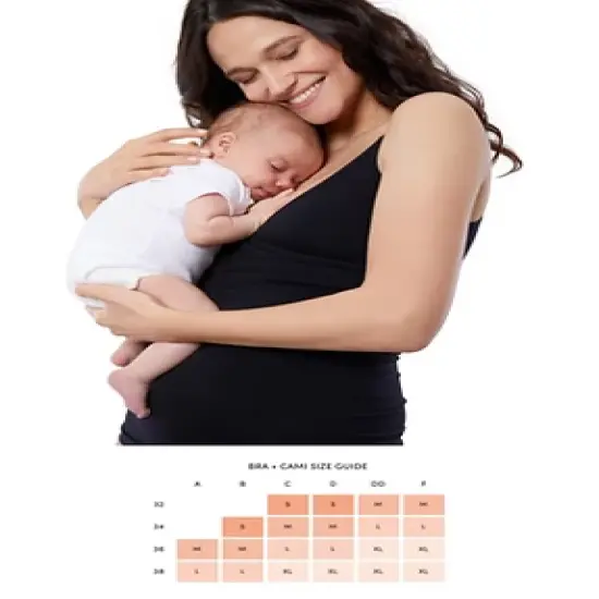 Ingrid & Isabel Basics Maternity Nursing Crossover Cami Bundle 2 Pack image {4}