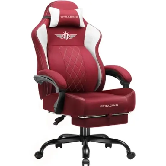 GTPLAYER Big and Tall Gaming Chair, Breathable Fabric, Strong Lumbar Support, Comfortable Office Chairs image {11}