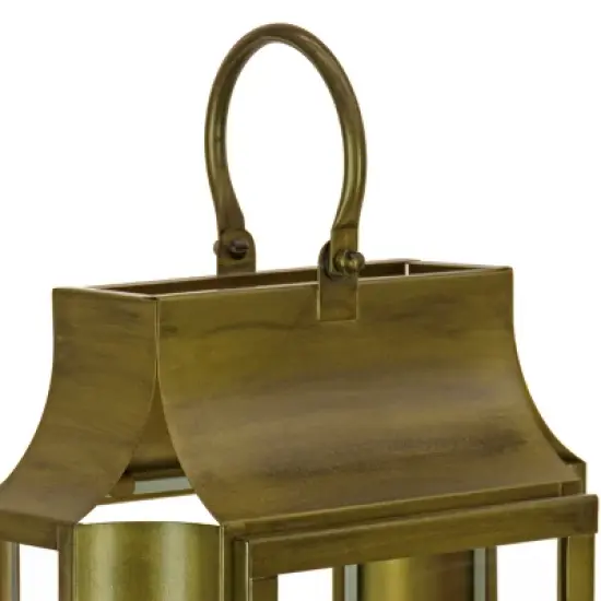 18" HGTV Slim Lantern Gold - National Tree Company image {2}