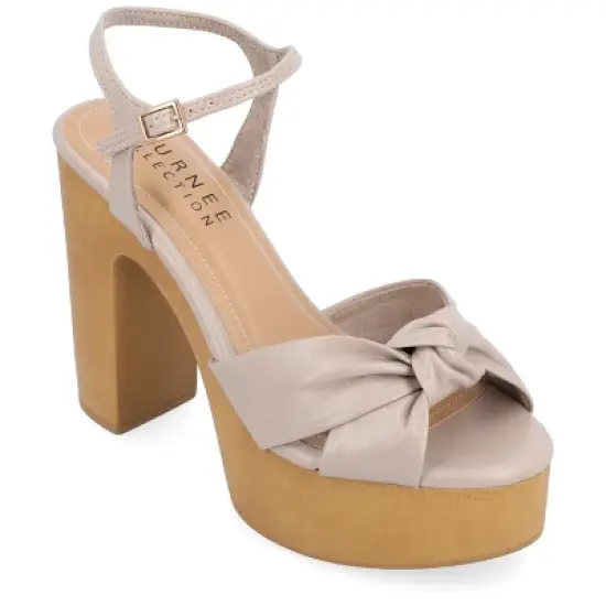 Journee Collection Womens Lorrica Tru Comfort Foam High Heel Open Toe Sandals image {12}