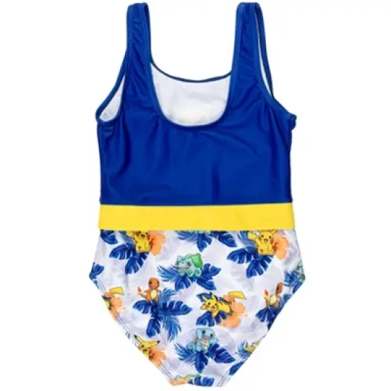 Pokemon Pikachu Girls One Piece Bathing Suit Little Kid to Big Kid image {1}