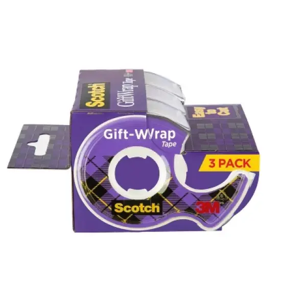 Scotch Gift Wrap Tape with Dispensers 3pk image {1}
