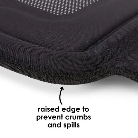 Diono Seat Guard Complete, Full Size Car Seat Protector, Raised Edges, Non Slip Backing, Black image {4}