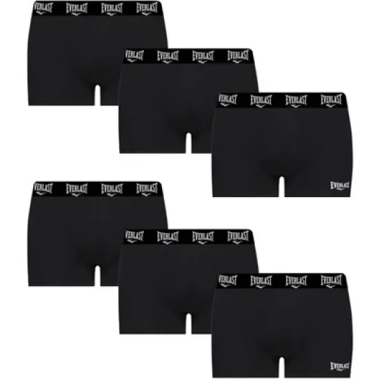 Everlast Value Pack 6pcs Mens Cotton Boxer Briefs Breathable Tagless Stretch Underwear For Men image {8}