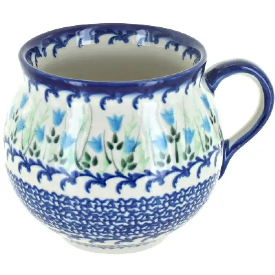 Blue Rose Polish Pottery 455 Vena Bubble Mug image {20}