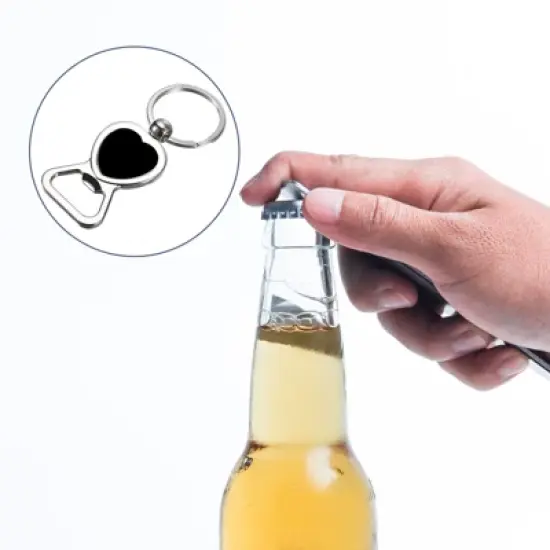 Unique Bargains Stainless Steel Flat Portable Beer Soda Bottle Opener for Bar Party image {2}